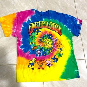 Grateful Dead Spiral Bears Tie Dye T-Shirt